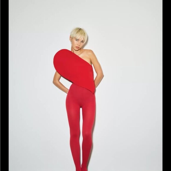 ZARA ASYMMETRIC SWEETHEART TOP - Picture 2 of 4